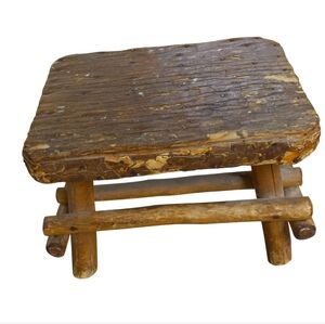 Natural WILLOW Tree Wooden Stool